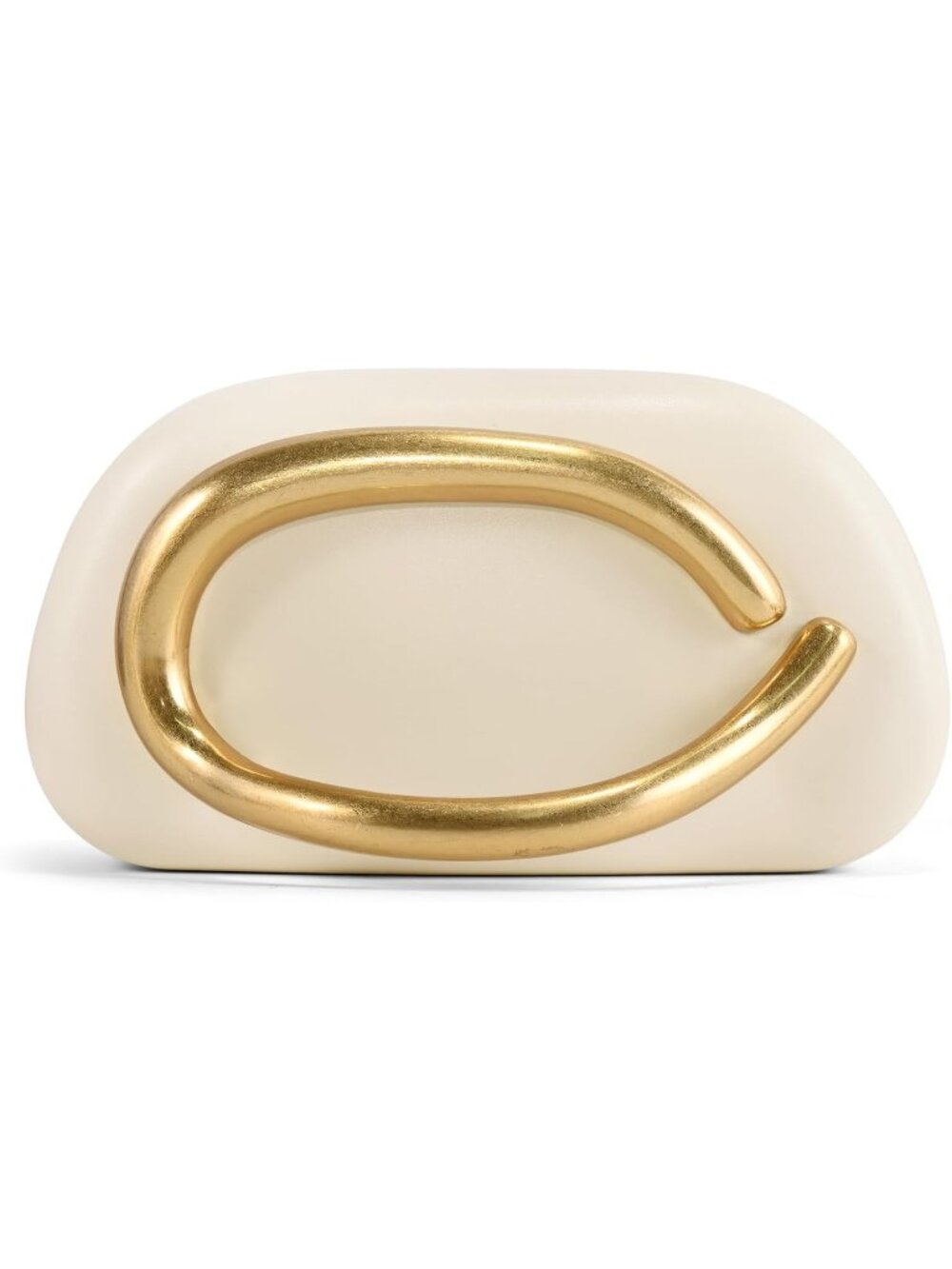 Women's Leather Nude Acrylic Clutch Chain Handle Formal Evening Purse Bag